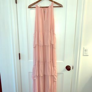 LOFT blush maxi dress, size medium WITH TAGS